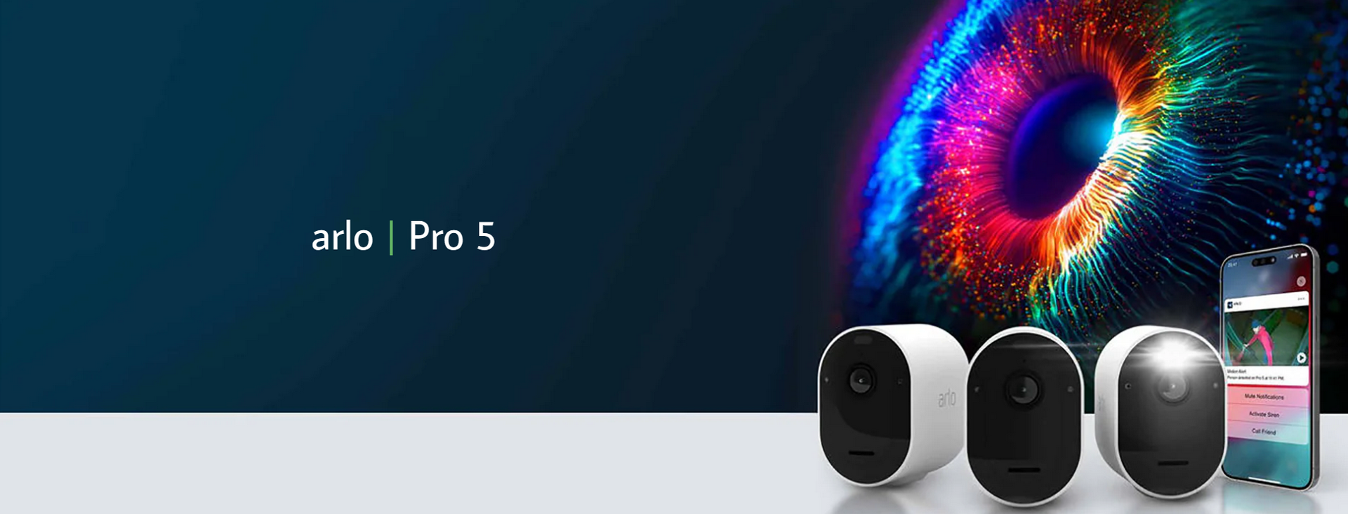 Arlo Pro 5 2K 無線安全攝影彩色夜視模式+ AI 人員、車輛監測- unwire